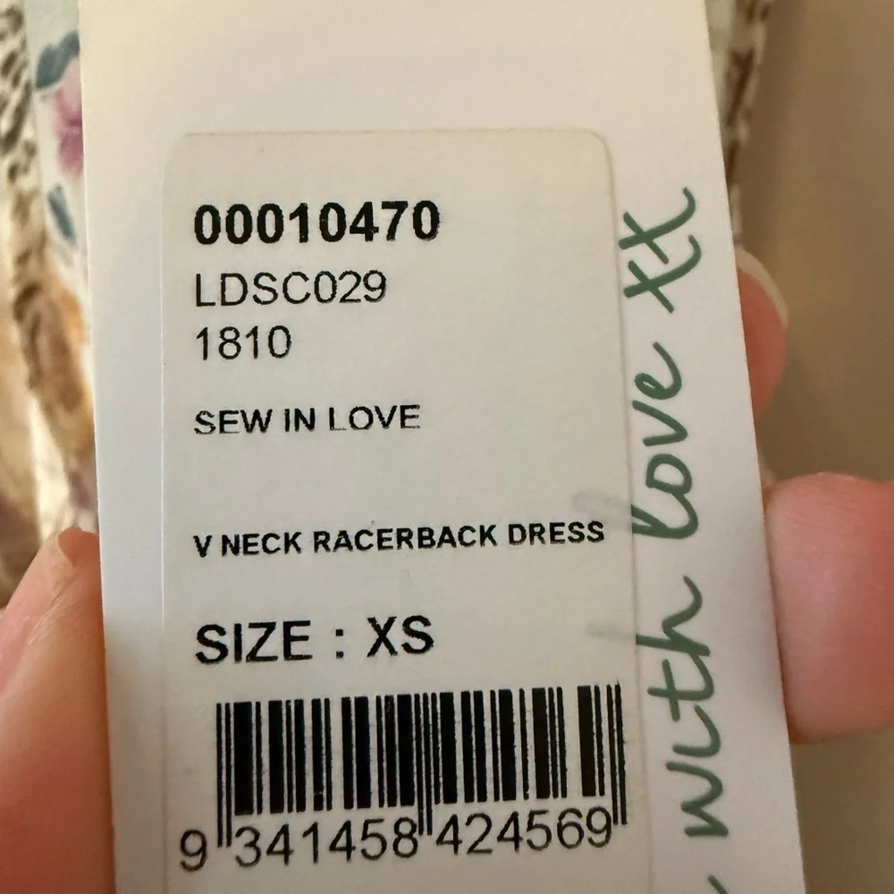 Camilla v neck racerback dress sew in love size extra small new with tags - Picture 12 of 12